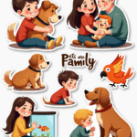 Family Life & Relationships - Sticker Sheet v17